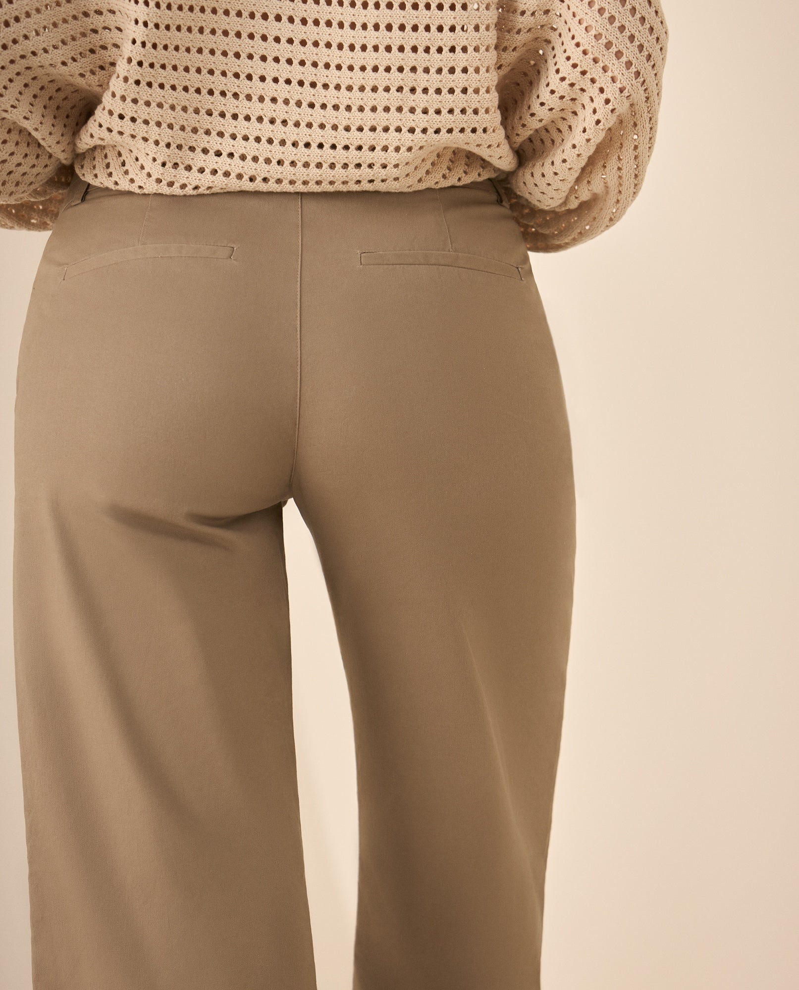 Pantalón clásico recto para mujer  - Beige 34_633G013_BEI160806_6