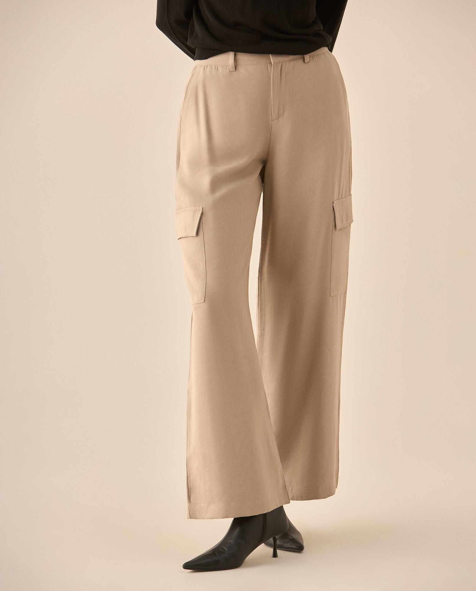 Pantalón clásico bota recta para mujer - Gris 34_633G040_GRI171112_3