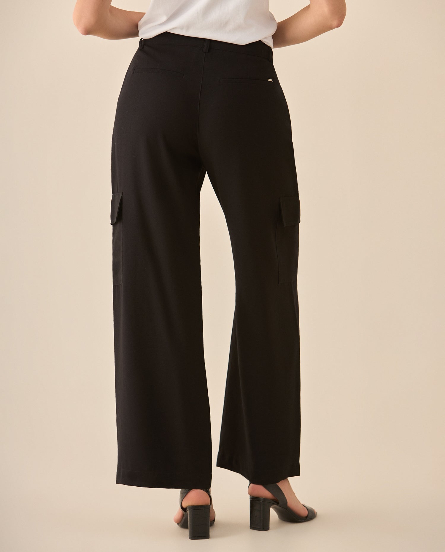Pantalón clásico bota recta para mujer - Negro