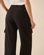Pantalón clásico bota recta para mujer - Negro