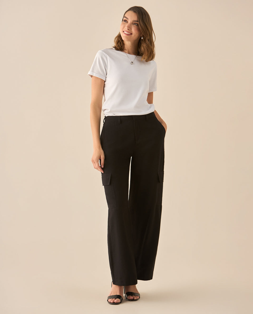 Pantalón clásico bota recta para mujer - Negro 34_633G040_NEG190303_7