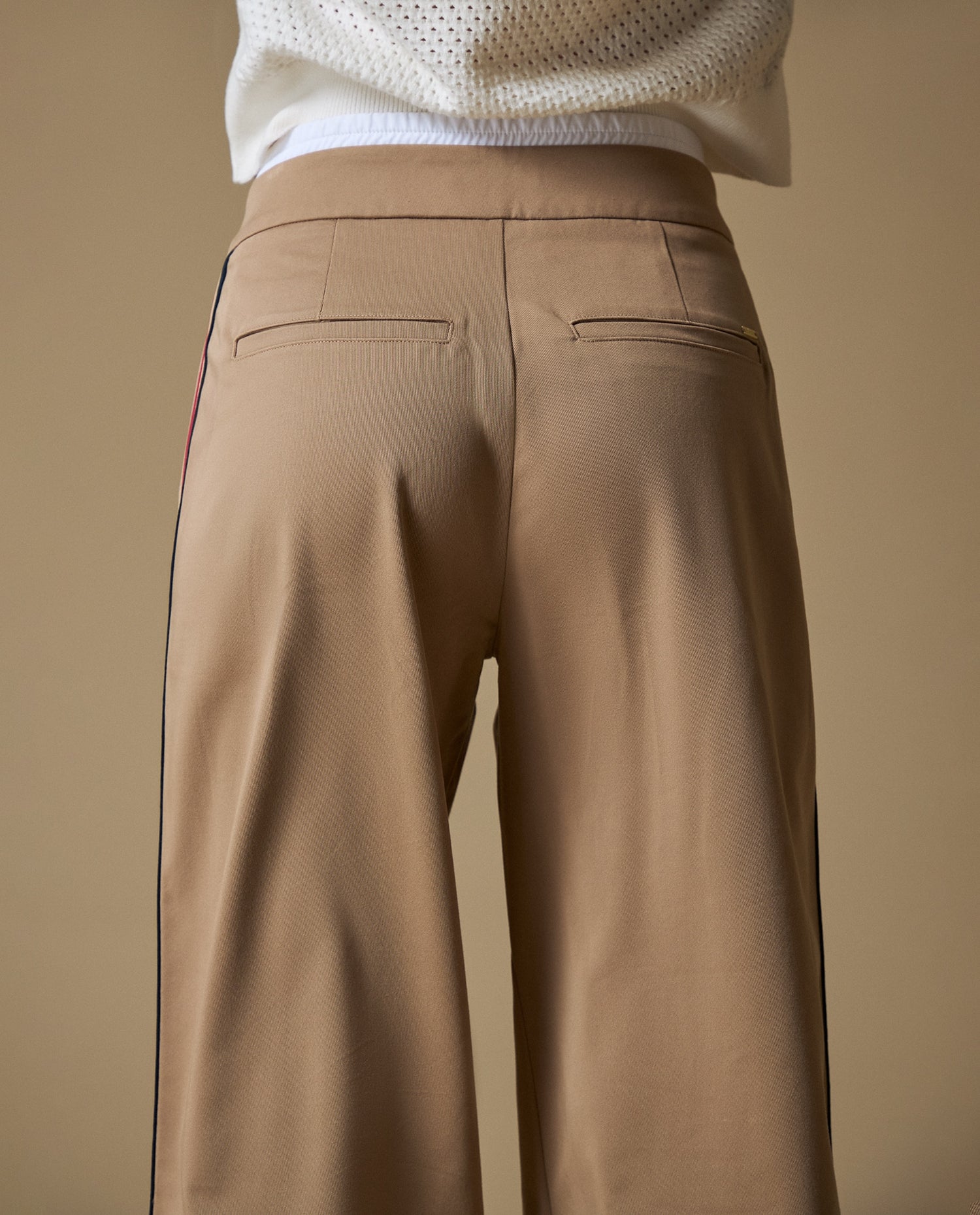 Pantalón Recto Tobillero - Cafe