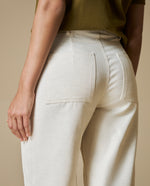 Pantalón Wide Leg Esprit - Crudo