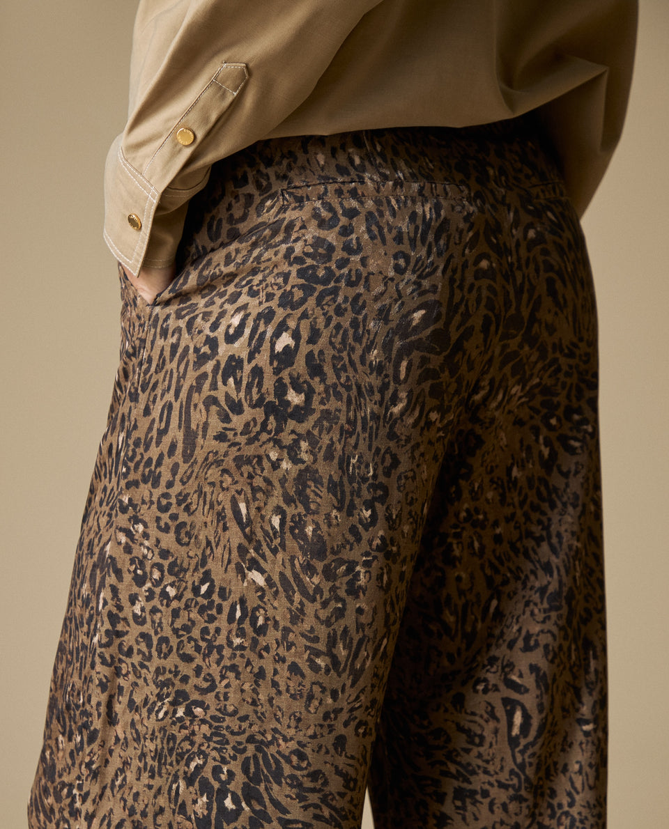 Pantalón Wide Leg estampado - Verde 34_633H021_VER170517_6
