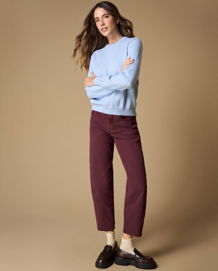 Pantalón barrel tiro alto recto - Morado 34_633H022_MOR192024_0