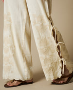 Pantalón Wide Leg Holgado - Crudo