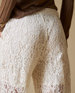 Pantalones corte amplio Esprit - Crudo