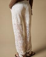 Pantalones corte amplio Esprit - Crudo