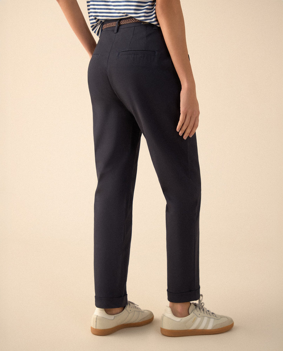 Pantalón clásico bota recta para mujer - Azul 34_635F302_AZU194042_4