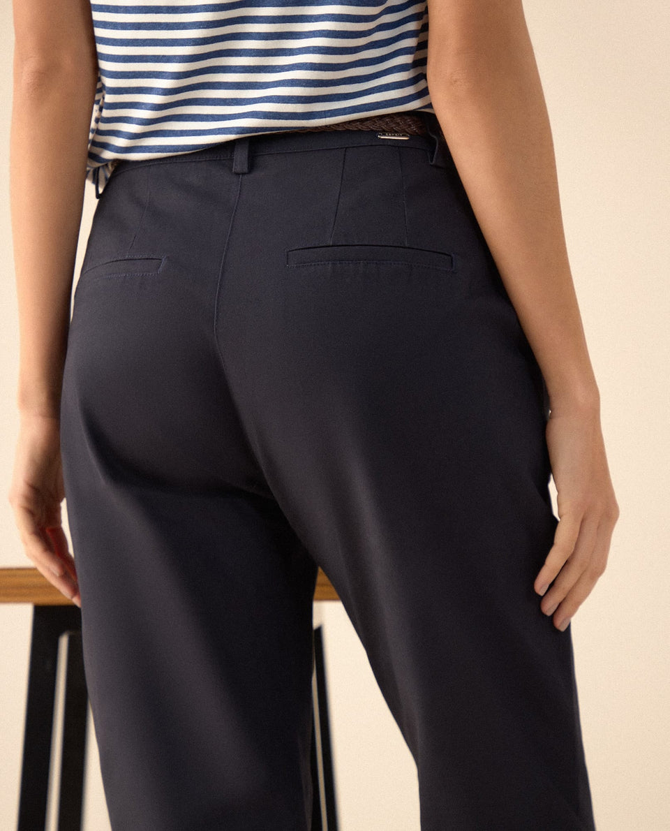 Pantalón clásico bota recta para mujer - Azul 34_635F302_AZU194042_5