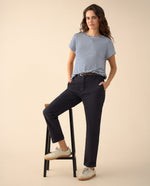 Pantalón clásico bota recta para mujer - Azul