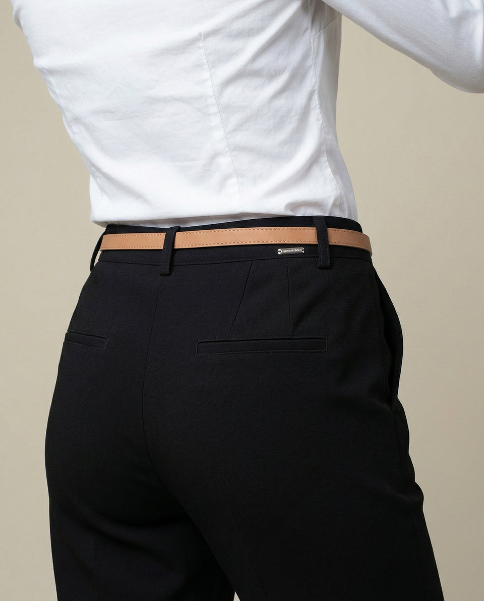 Pantalón straight con pinzas y ruedo doblado - Negro 34_635F305_NEG194007_7