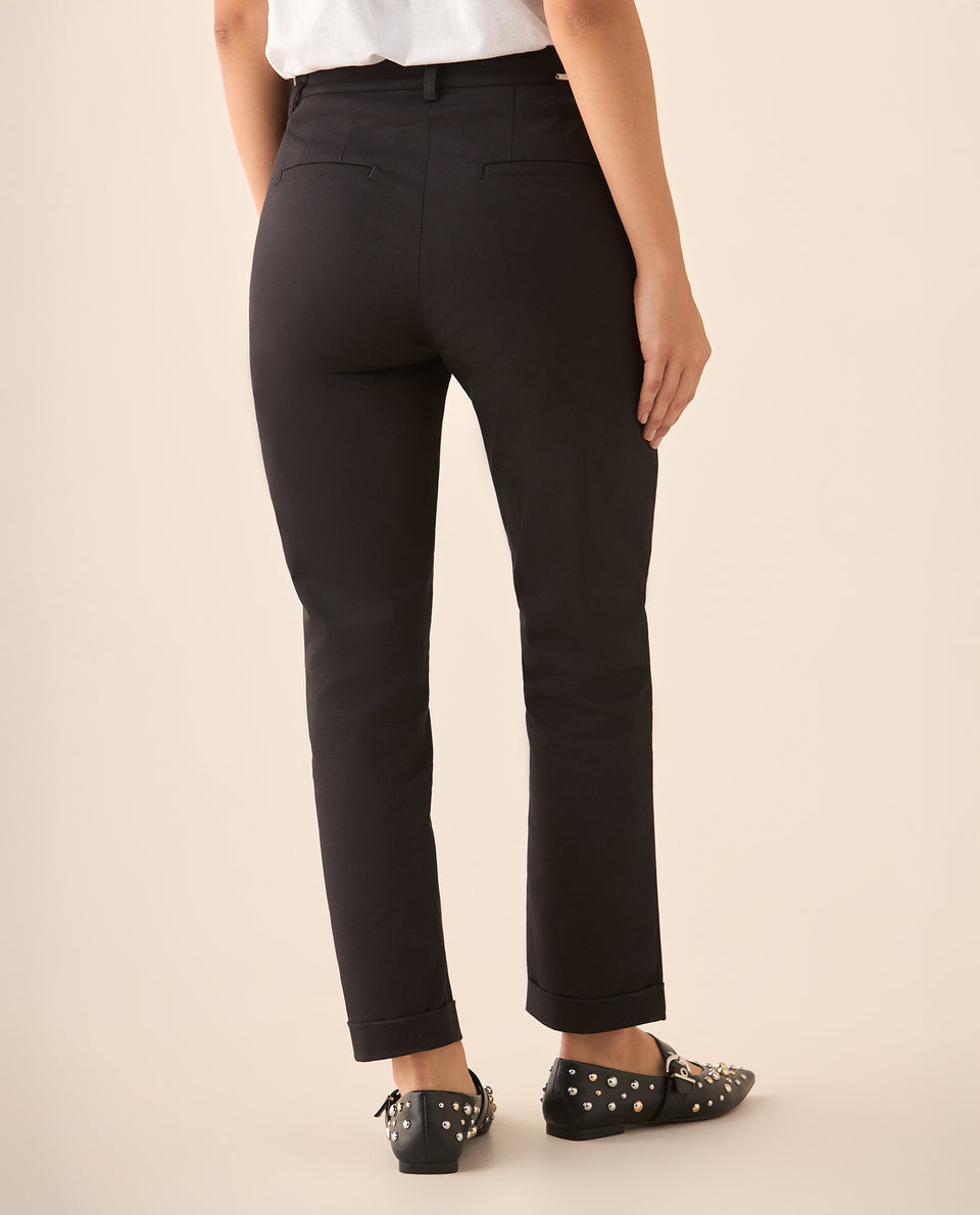 Pantalón de bota con guardapolvo para mujer - Negro 34_635F306_NEG190303_4