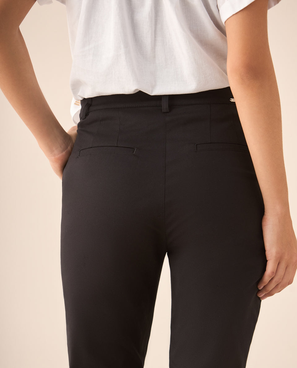 Pantalón de bota con guardapolvo para mujer - Negro 34_635F306_NEG190303_5