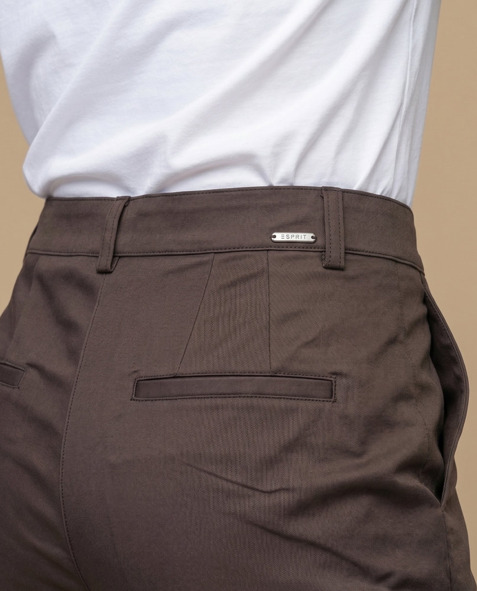 Pantalón recto marrón mujer - Café 34_635F307_CAF170630_6