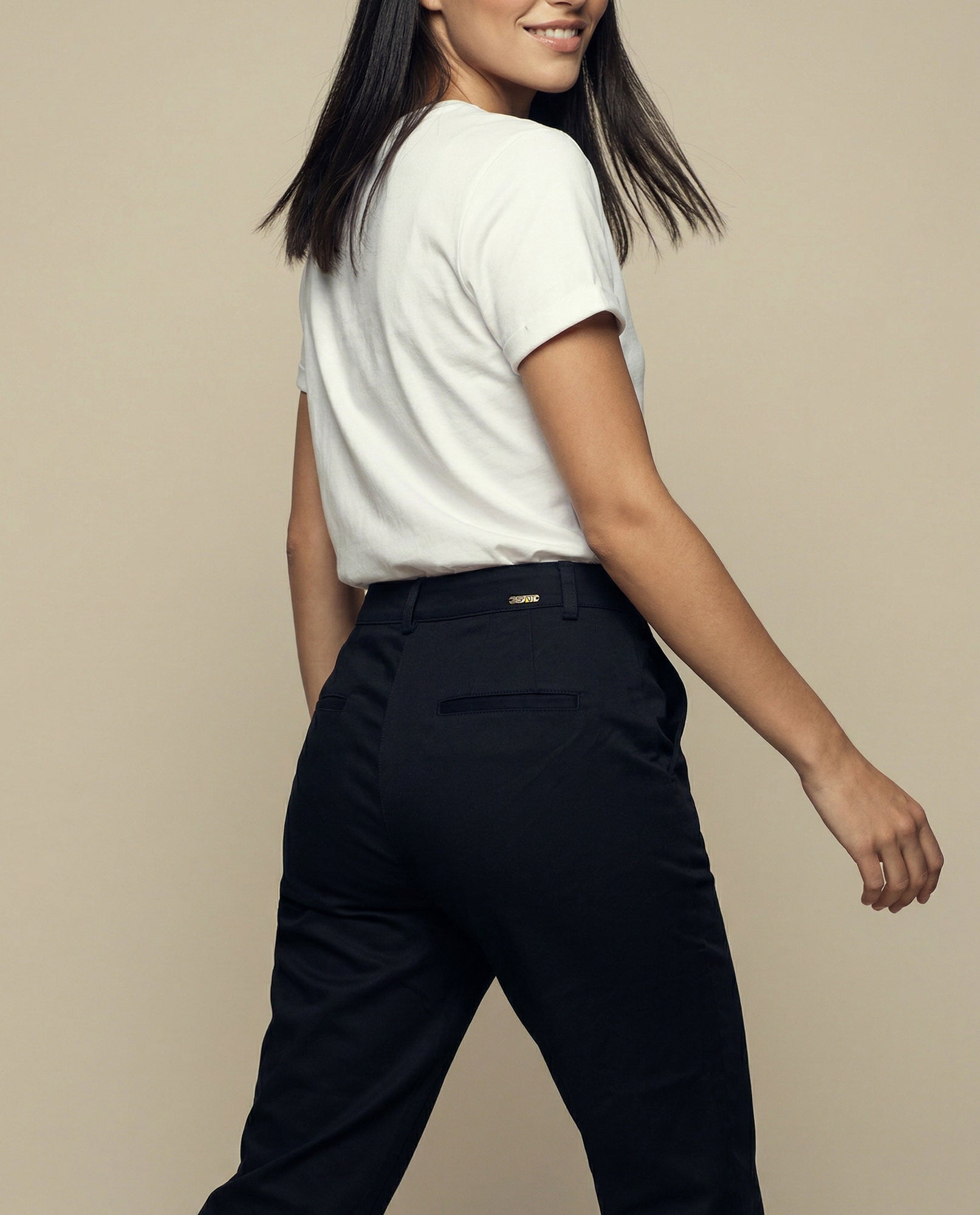 Pantalón straight leg con pliegue frontal y ruedo doblado - Azul 34_635F309_AZU184221_4