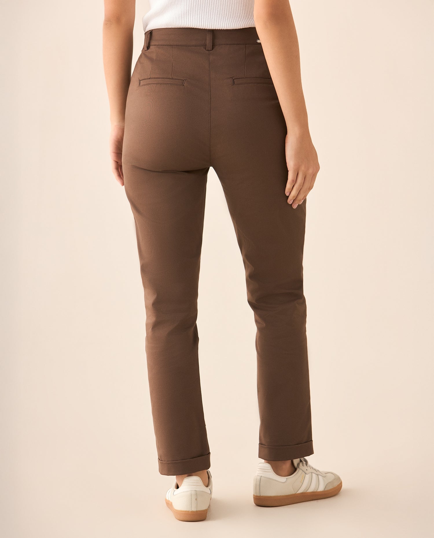 Pantalón clásico para mujer - Café