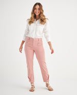Pantalón con bolsillos de parche - Rosa