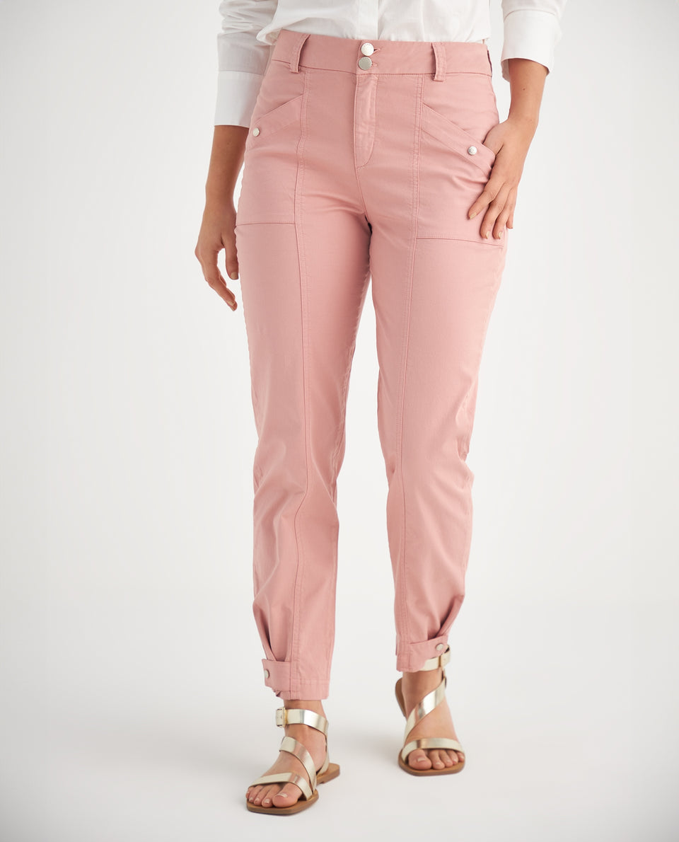 Pantalón con bolsillos de parche - Rosa 34_639F000_ROS152210_3