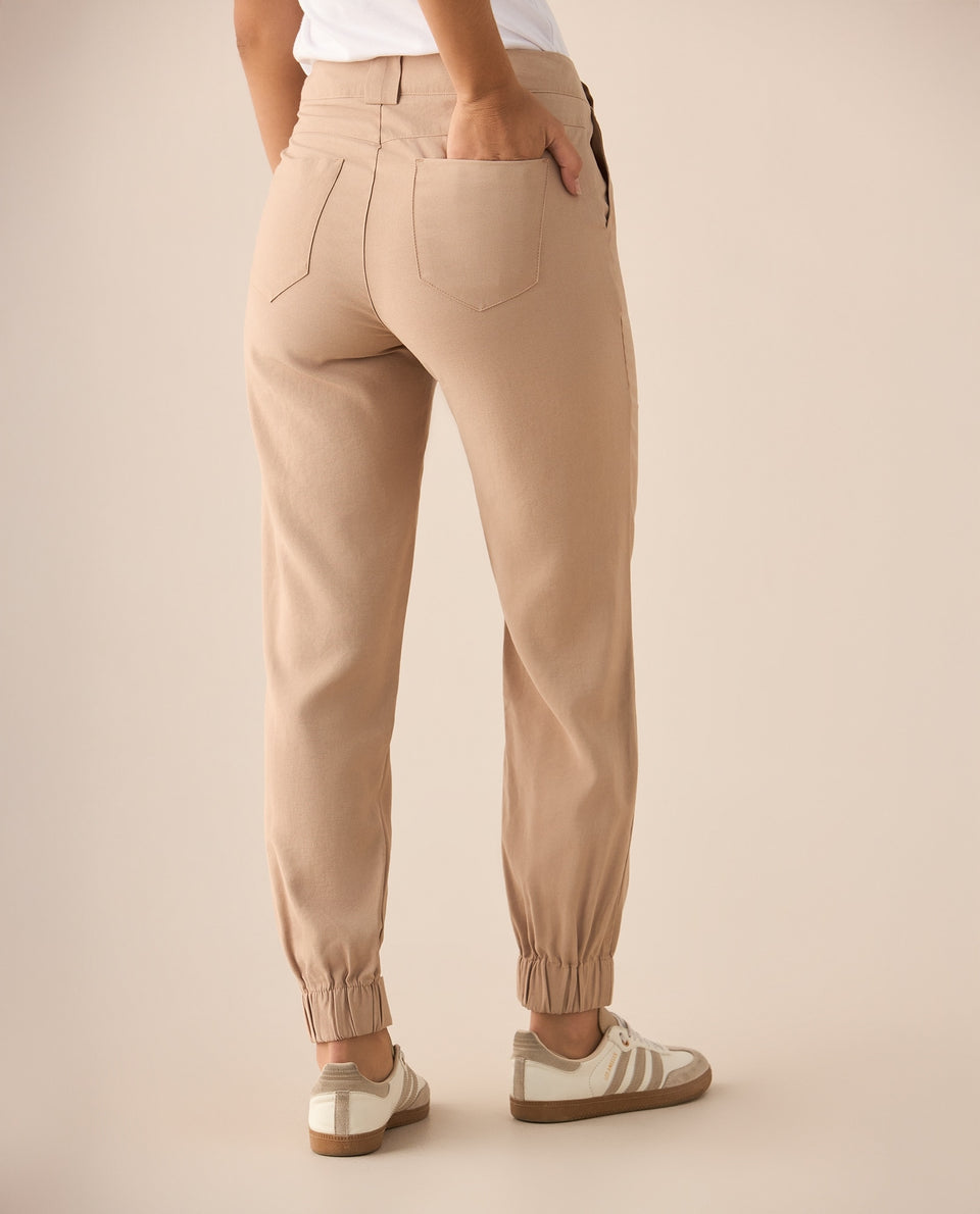 Pantalón de diseño clásico para mujer - Beige 34_639F005_BEI161010_4