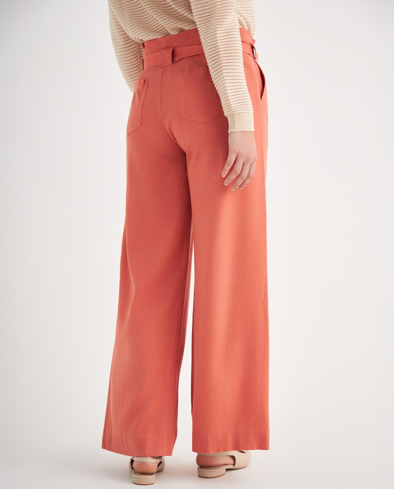 Pantalón sin pretina para mujer - Rojo 34_639F009_ROJ181551_4