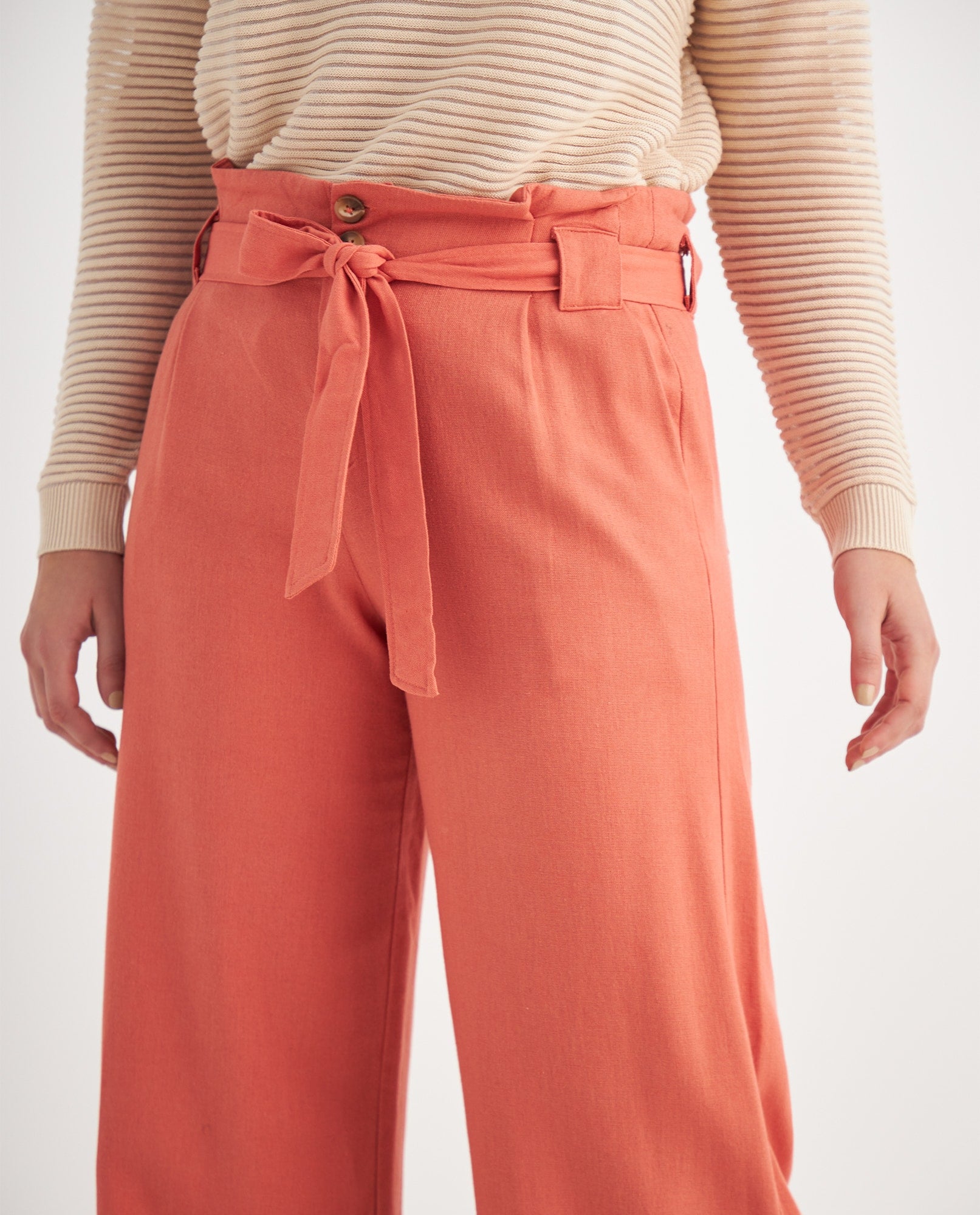 Pantalón sin pretina para mujer - Rojo 34_639F009_ROJ181551_5