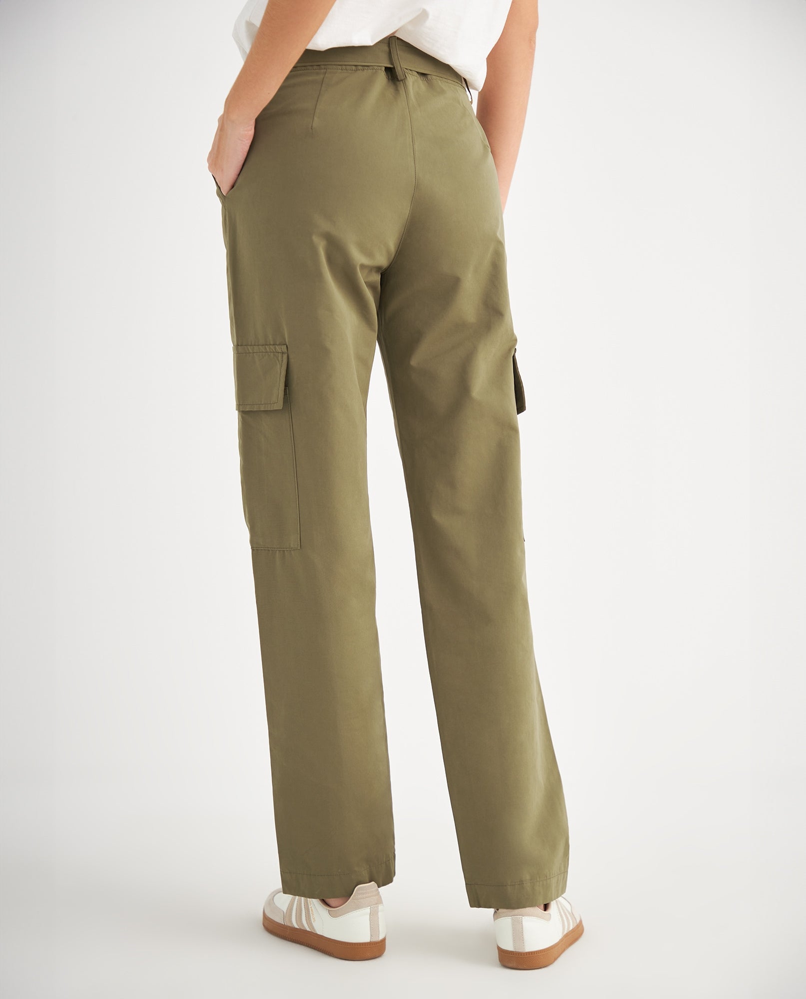 Pantalón tipo cargo para mujer - Verde 34_639F010_VER170627_4