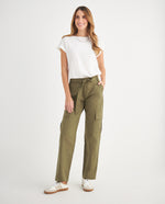 Pantalón tipo cargo para mujer - Verde