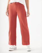 Pantalón de bota recta para mujer - Rojo
