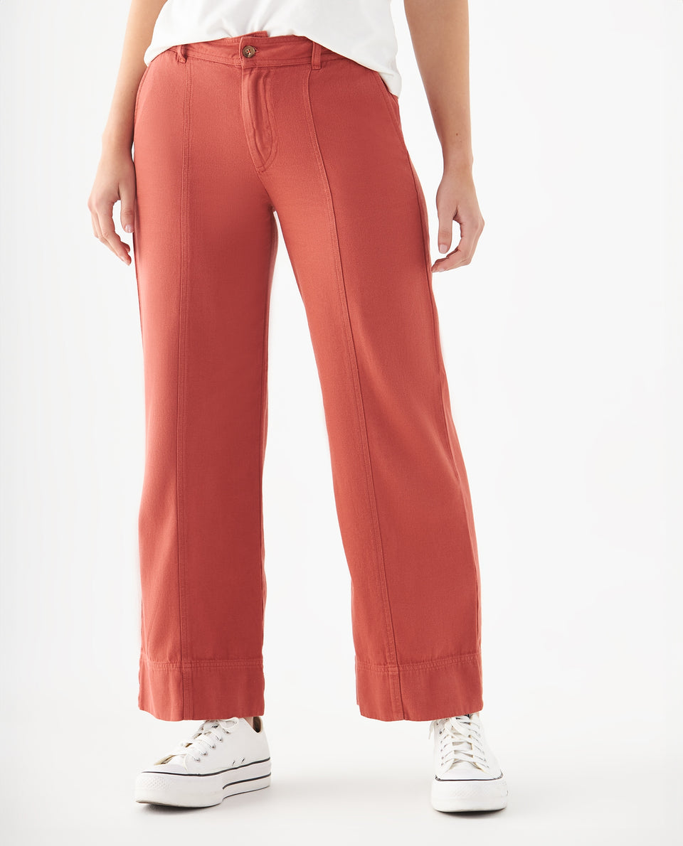 Pantalón de bota recta para mujer - Rojo 34_639F031_ROJ181444_3