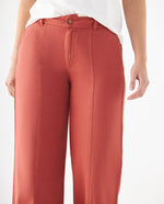 Pantalón de bota recta para mujer - Rojo