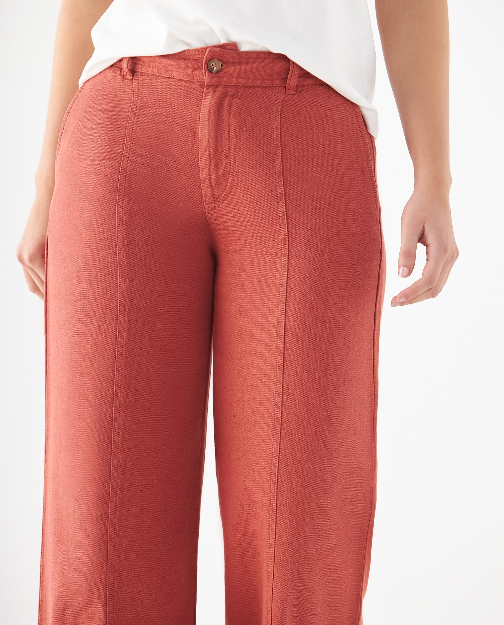 Pantalón de bota recta para mujer - Rojo 34_639F031_ROJ181444_5