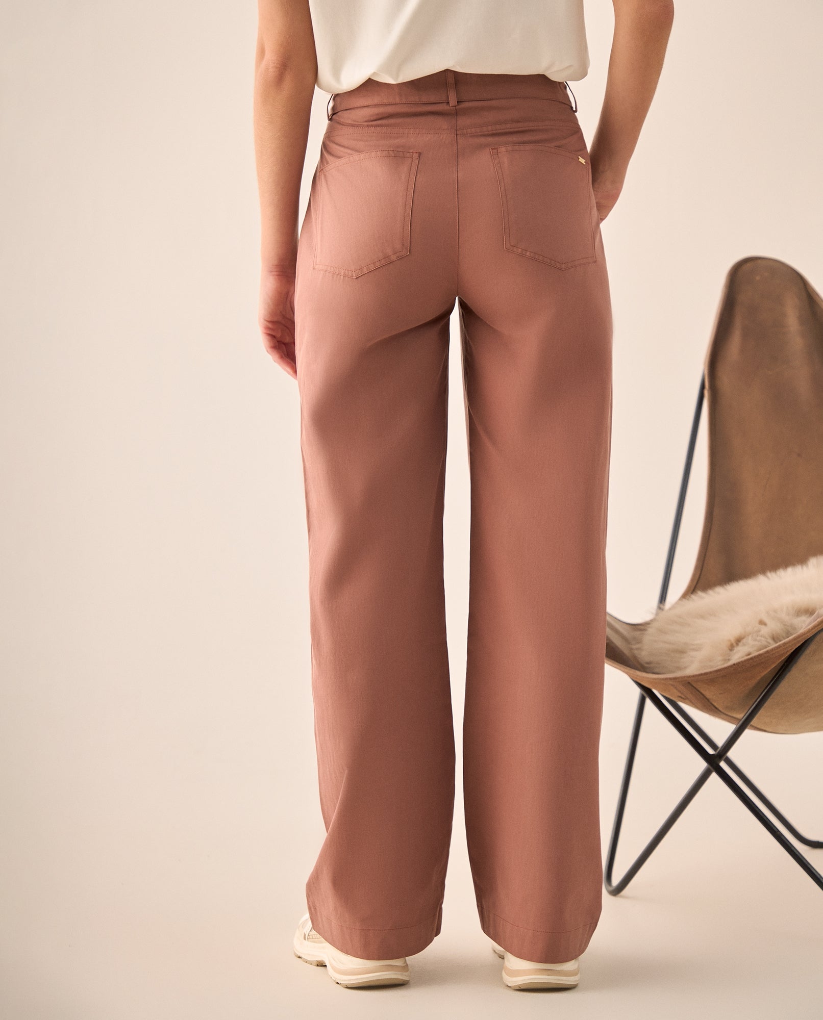 Pantalón Wide Leg con Cinturón Marrón - Café 34_639G006_CAF181320_5