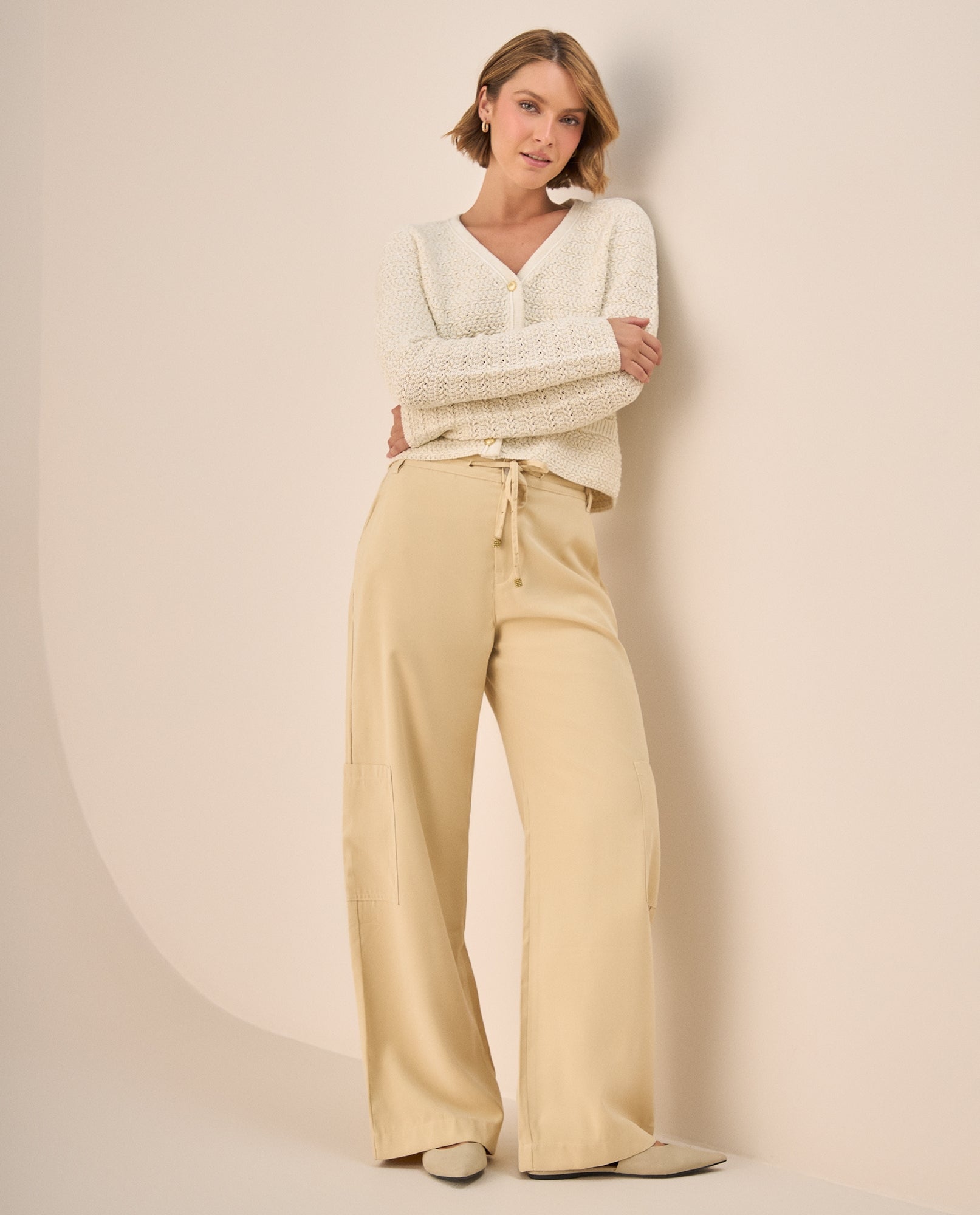 Pantalón Wide Leg Amarillo Suave - Amarillo 34_639G007_AMA130915_0
