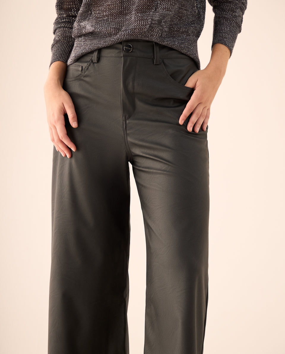 Pantalón Wide Leg Negro Tiro Alto - Negro 34_639G009_NEG190303_4