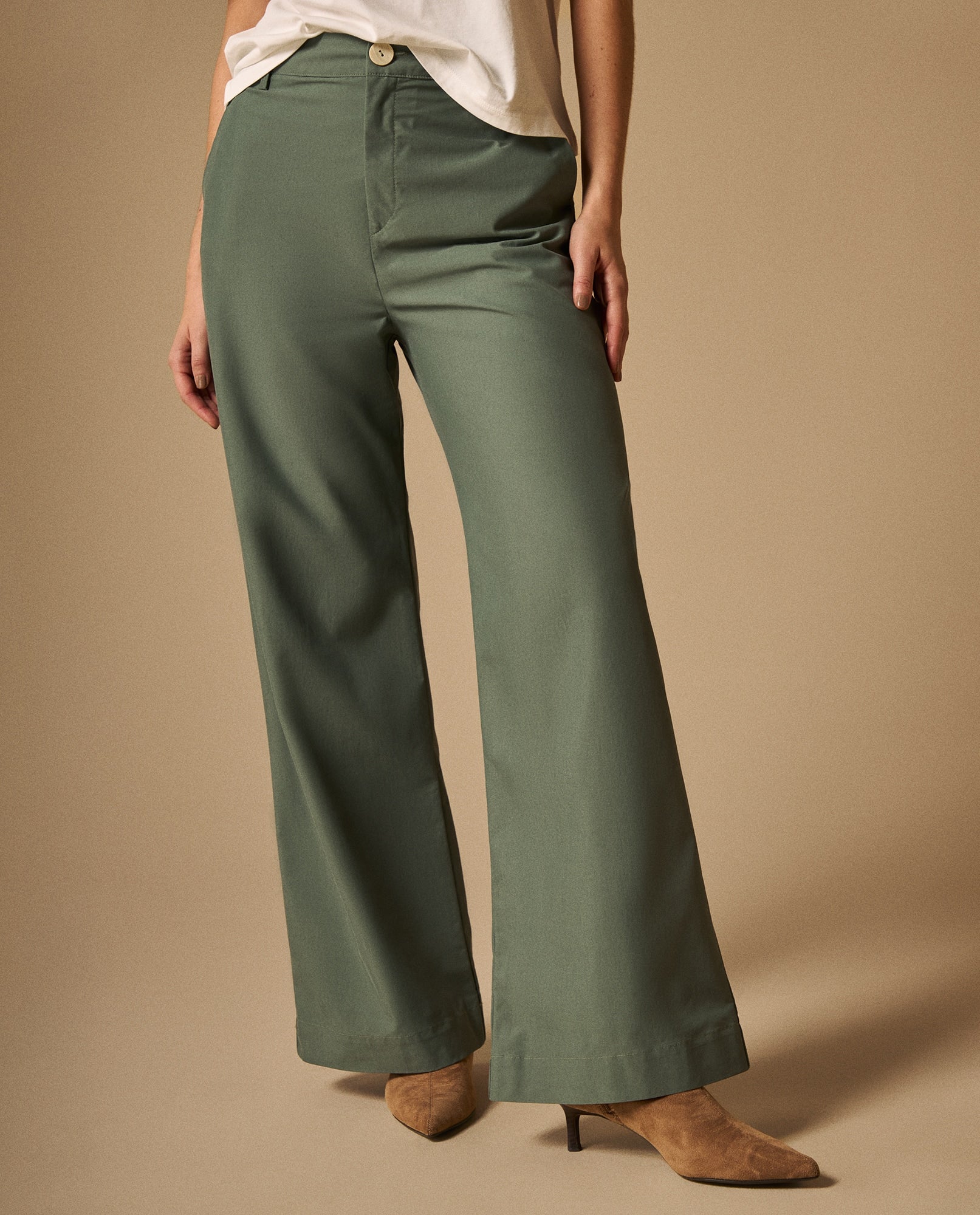 Pantalón Wide Leg con Caída Natural - Verde 34_639G012_VER176009_3