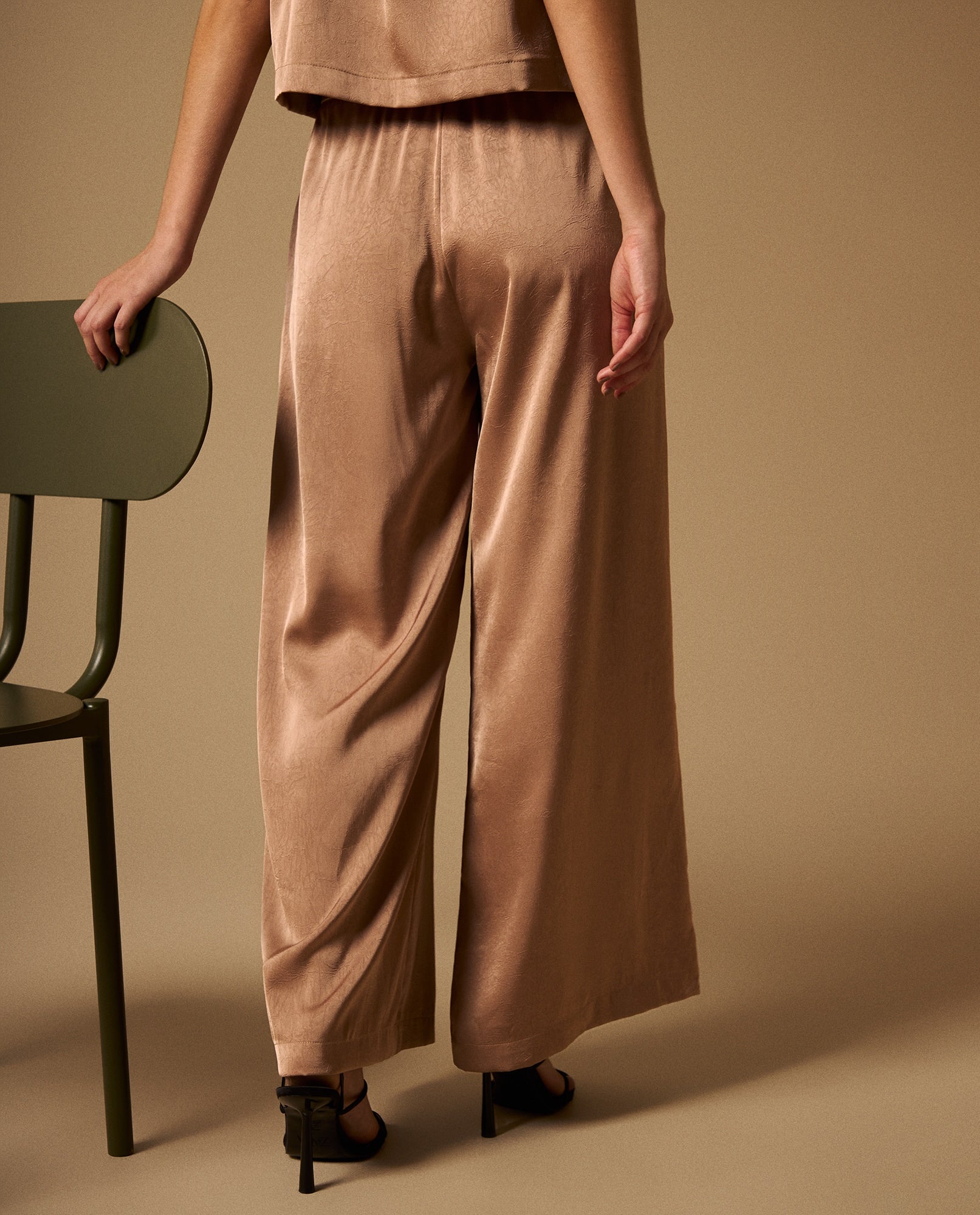 Pantalón Wide Leg con Cordón Ajustable - Café 34_639G013_CAF161412_5