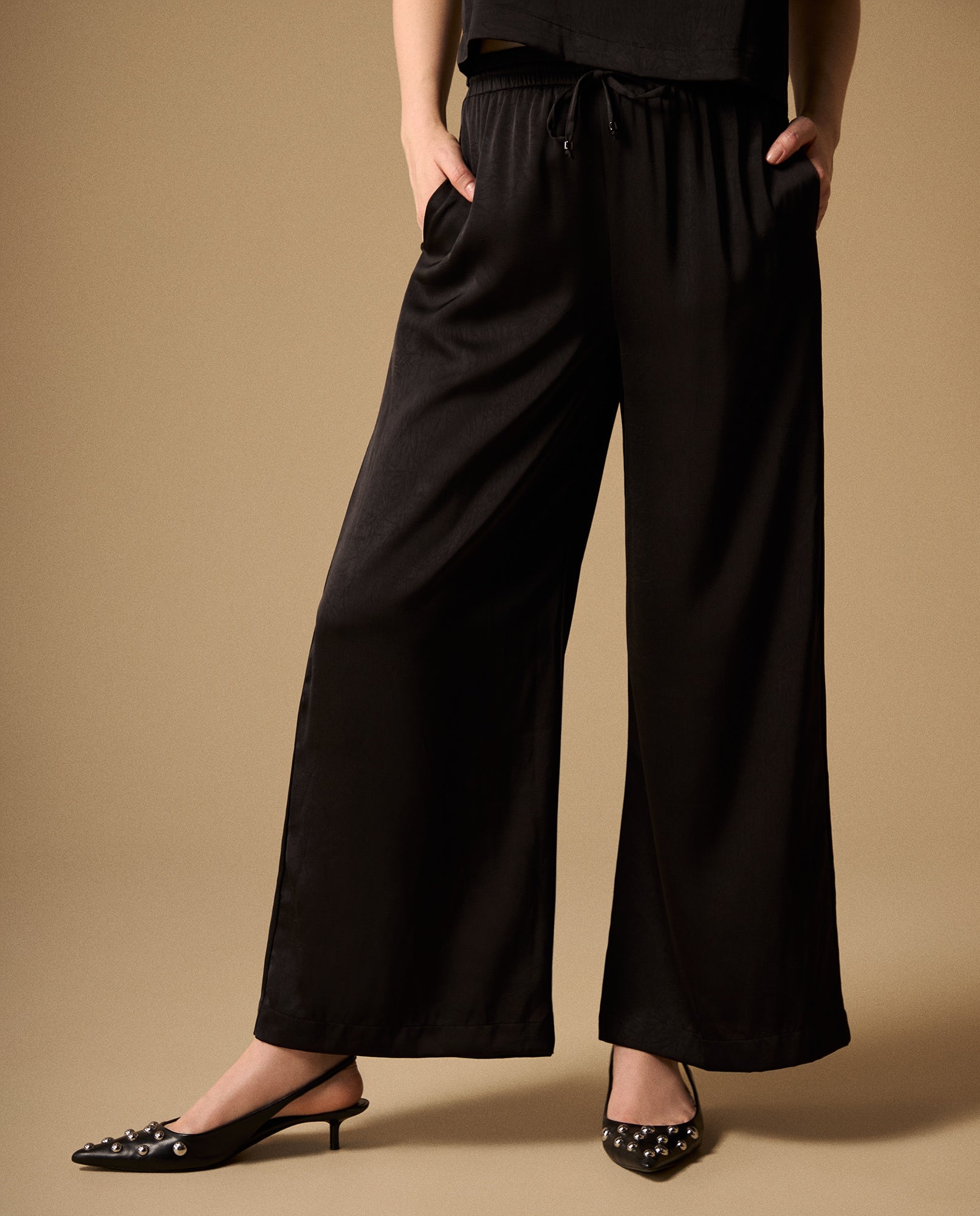 Pantalón Wide Leg con Cordón Ajustable - Negro 34_639G013_NEG190303_3