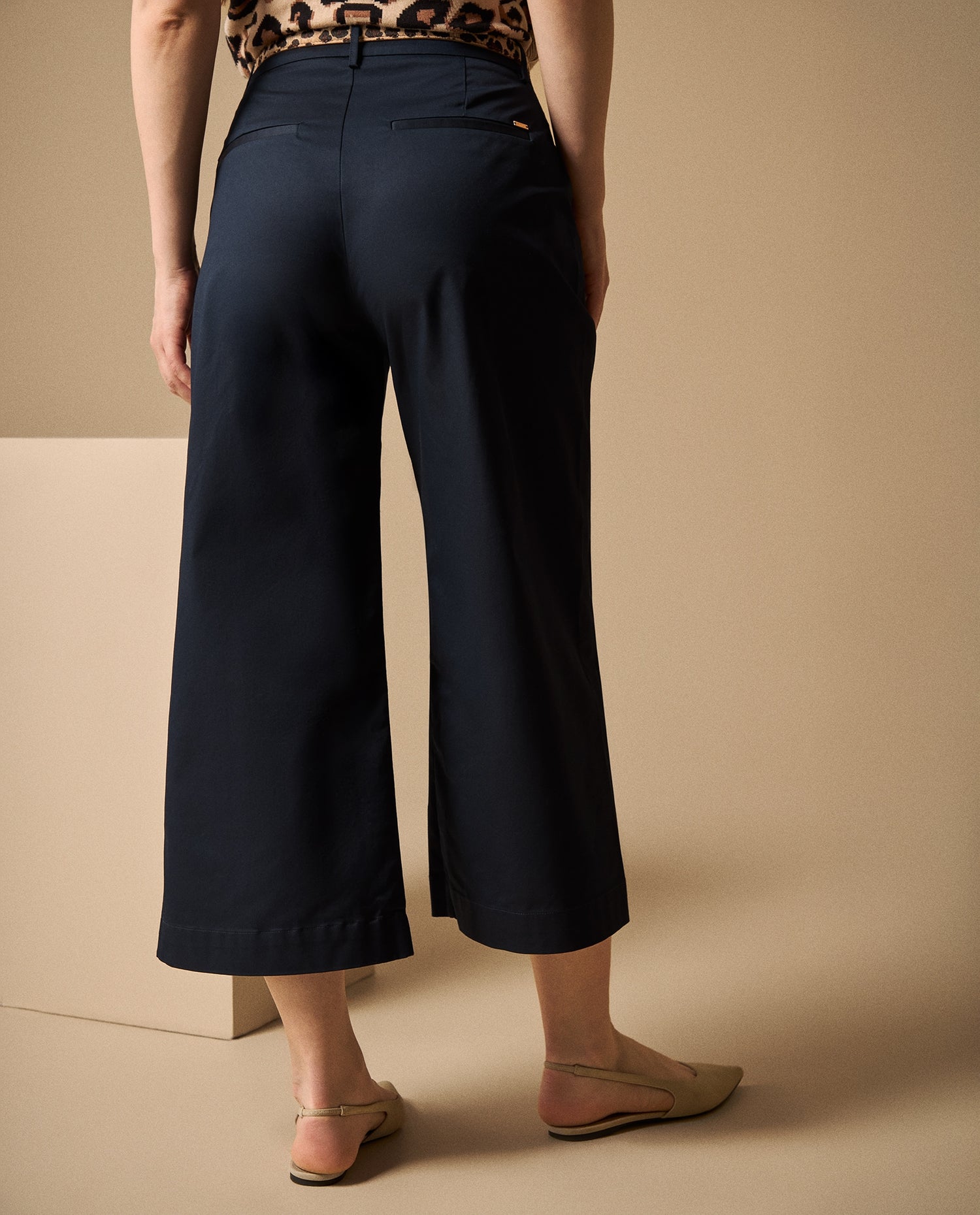 Pantalón Wide Leg - Azul