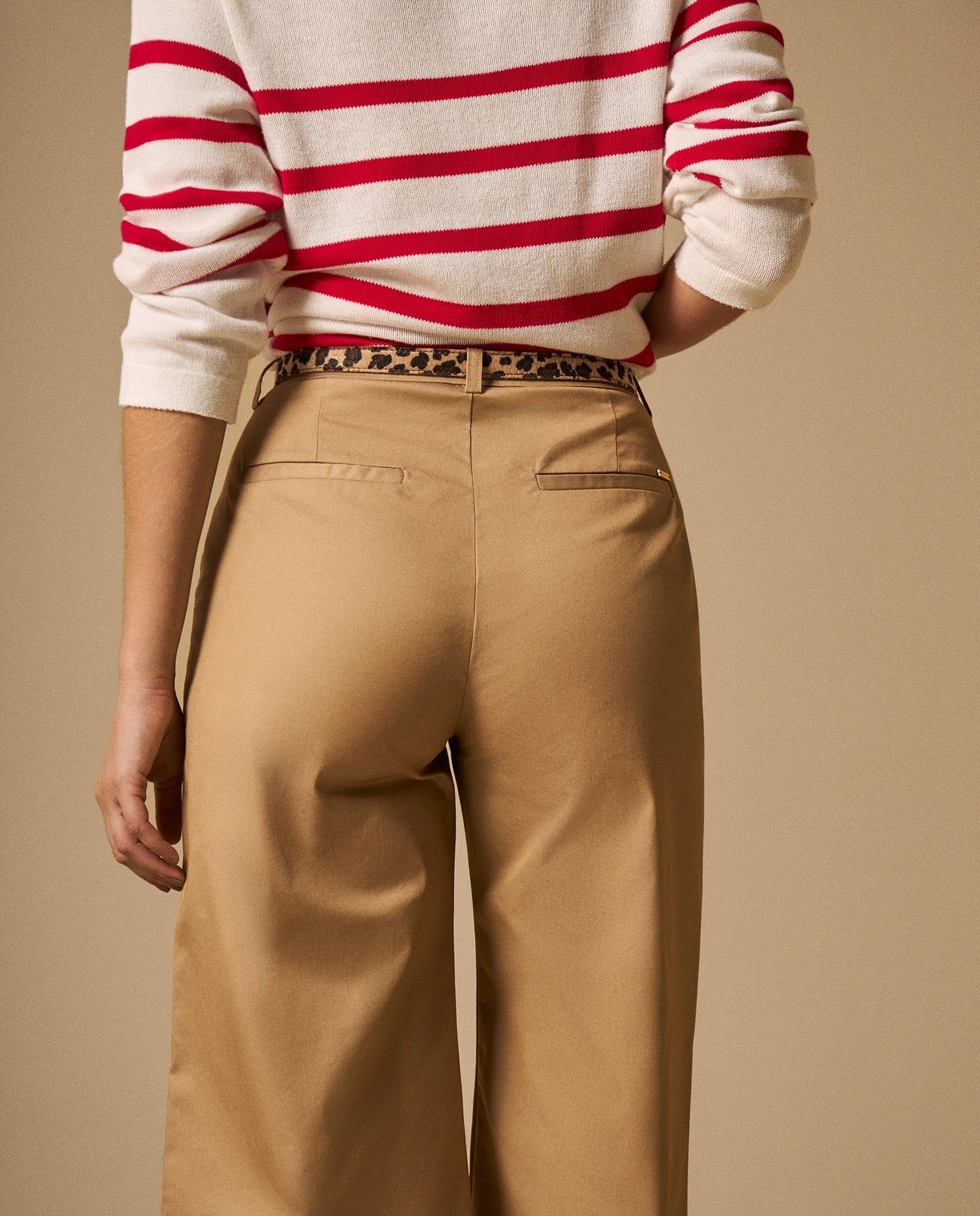 Pantalón Wide Leg - Beige