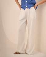 Pantalón Palazzo Blanco Fluido - Blanco