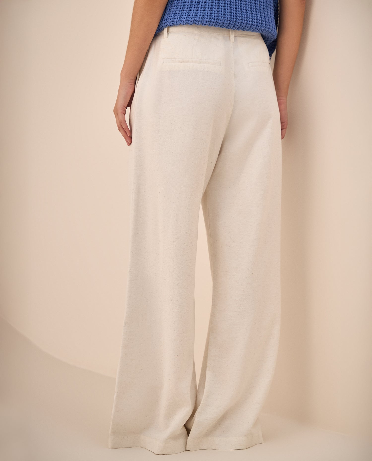 Pantalón Palazzo Blanco Fluido - Blanco