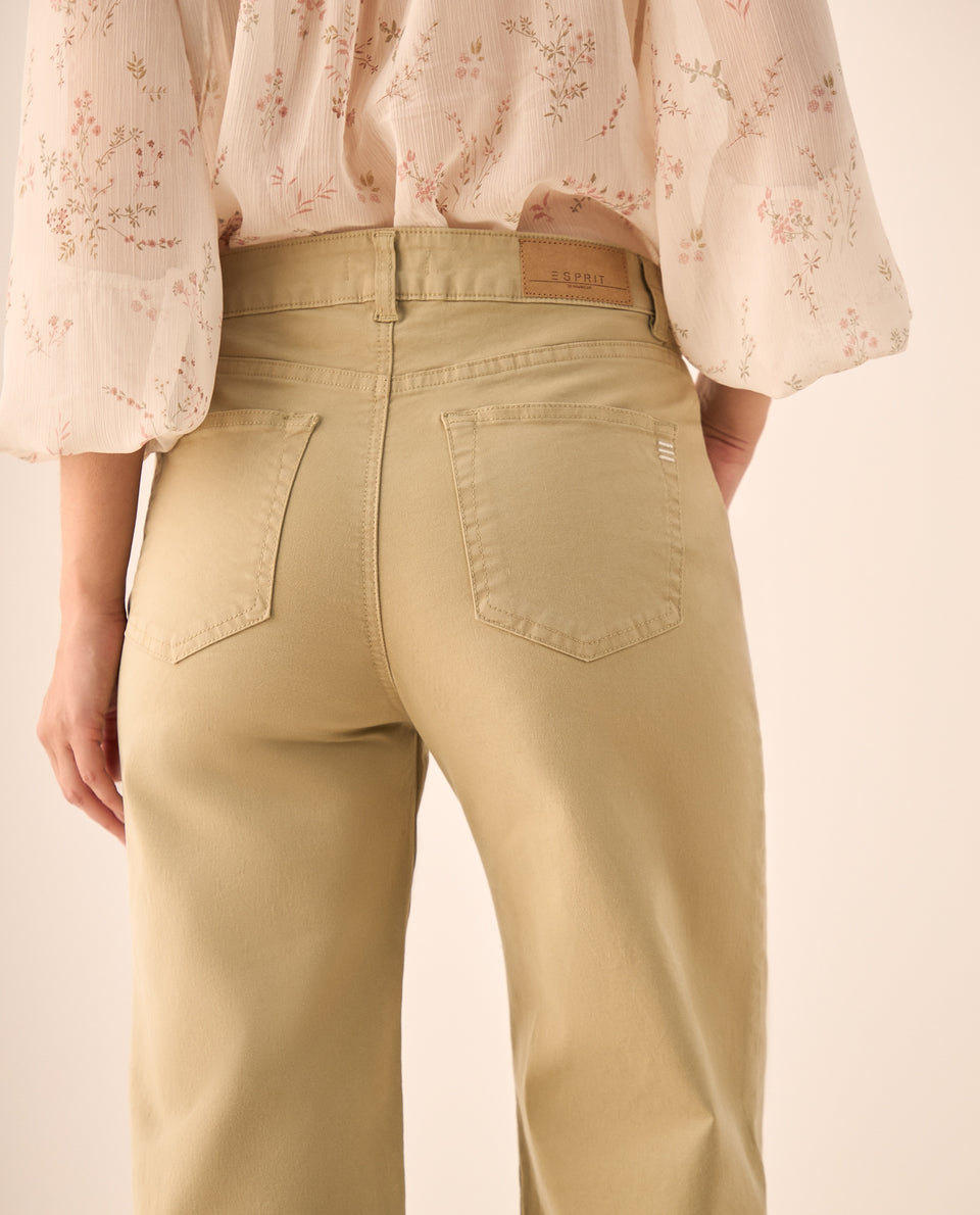 Pantalón Wide Leg Beige con Tiro Alto - Beige 34_639G022_BEI161110_6