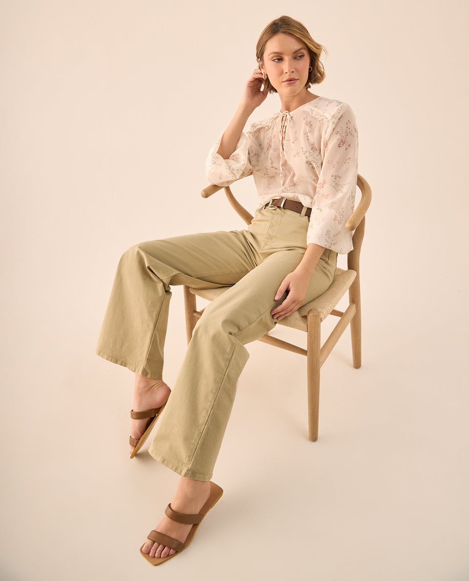 Pantalón Wide Leg Beige con Tiro Alto - Beige 34_639G022_BEI161110_7