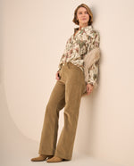 Pantalón Pana Verde Wide Leg - Verde
