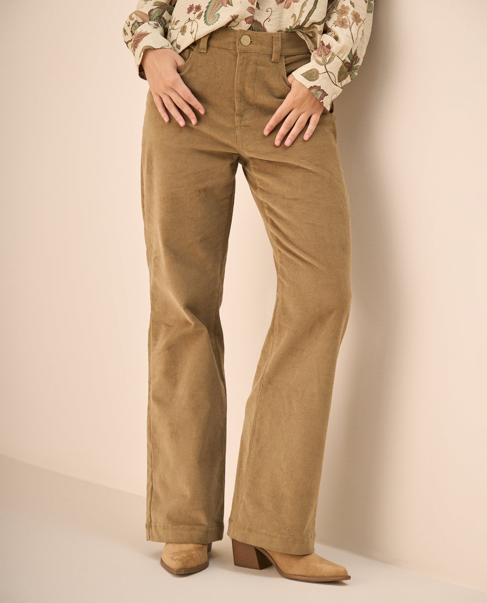 Pantalón Pana Verde Wide Leg - Verde 34_639G030_VER180617_3