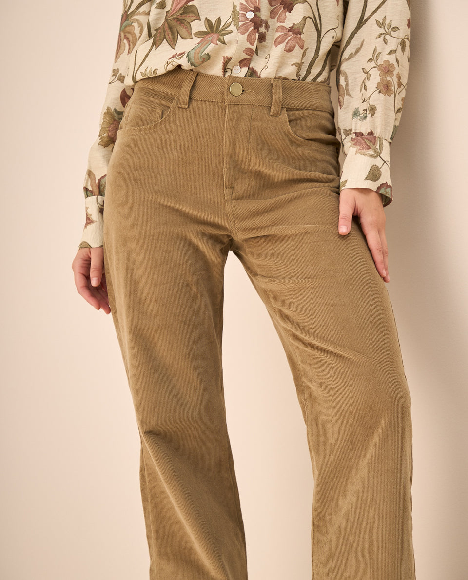 Pantalón Pana Verde Wide Leg - Verde 34_639G030_VER180617_4