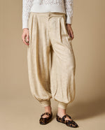 Pantalón Barrel Textura Monocromático - Beige 34_639H060_BEI131105_3