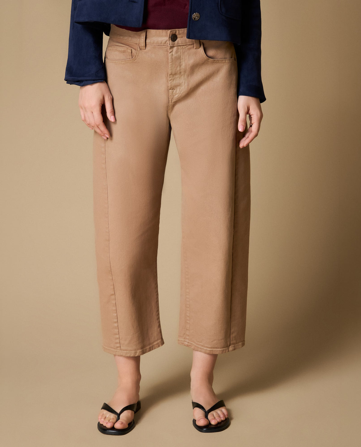 Pantalón Barrel Tiro Alto Tobillero - Cocoa 34_639H085_COC181020_3