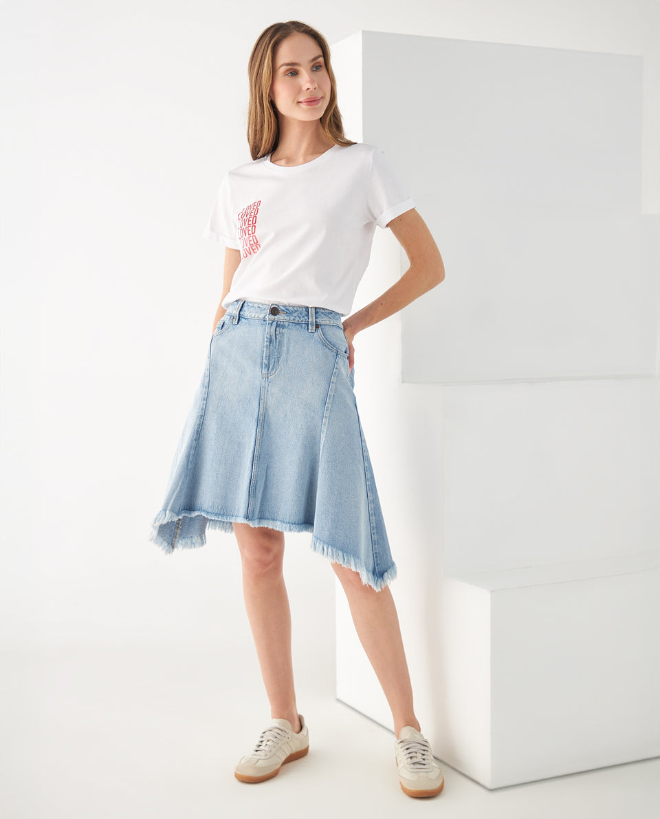 Falda corta en denim para mujer - Azul 34_642F003_AZU114604_6